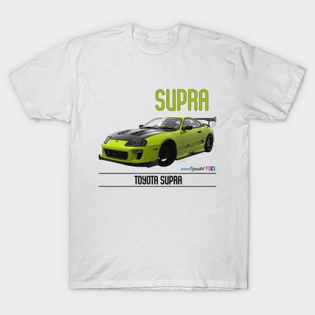 Supra Time Attack Lime Carbon T-Shirt by PjesusArt